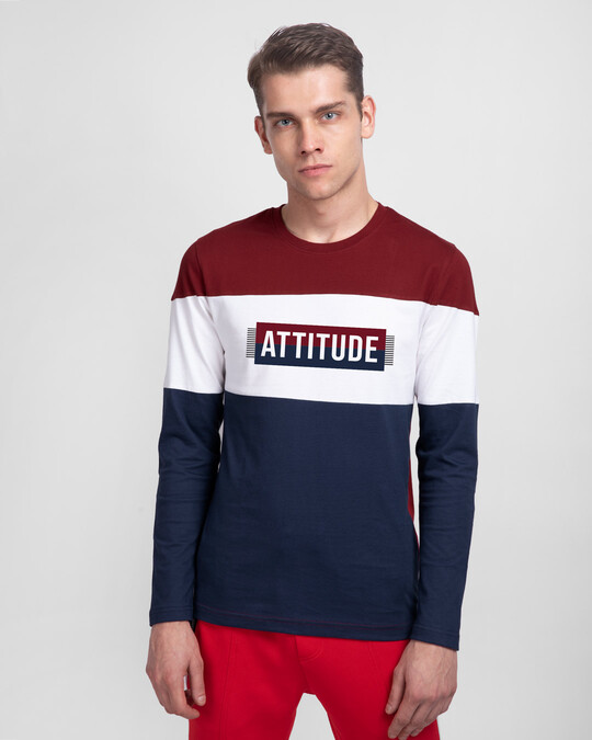 Shop Attitude Block color block T-Shirt-Front