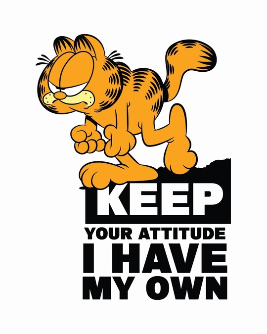 Shop Garfield Attitude Full Sleeve T-Shirt-Full