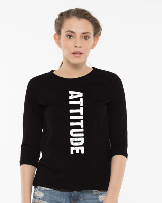 attitude t shirt black