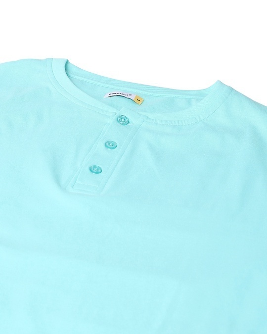 Shop Men's Aua Sky Full Sleeve Henley T-shirt
