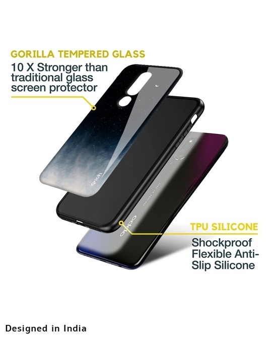 Shop Aura Printed Premium Glass Cover for OPPO F21 Pro 5G (Shockproof, Light Weight)-Design