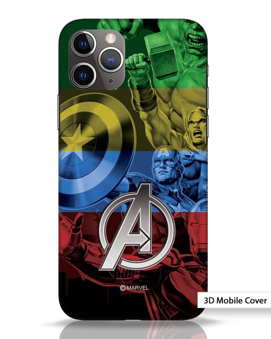 Shop Avengers Color iPhone 11 Pro 3D Mobile Cover-Front