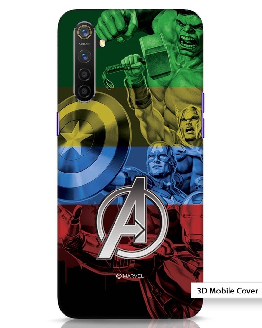 Shop Avengers Color Realme 6 3D Mobile Cover-Front