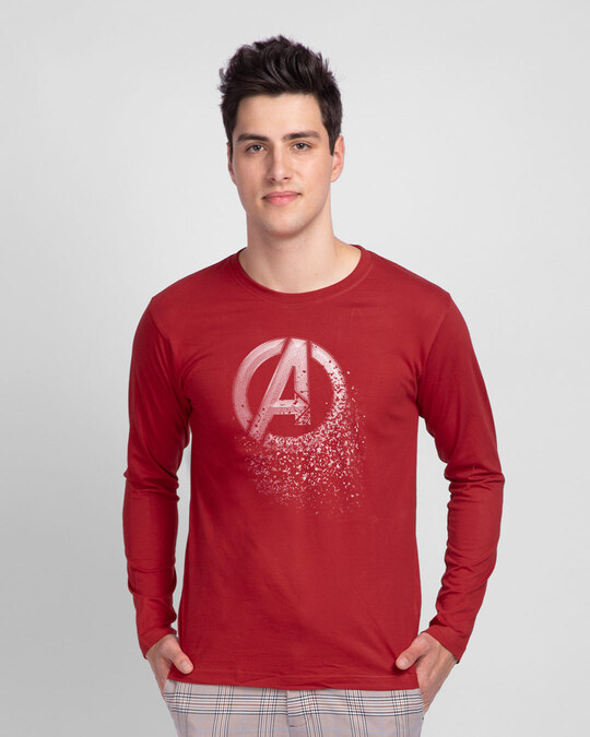 Shop Avengers Dispersion Full Sleeve T-Shirt (AVL)-Front