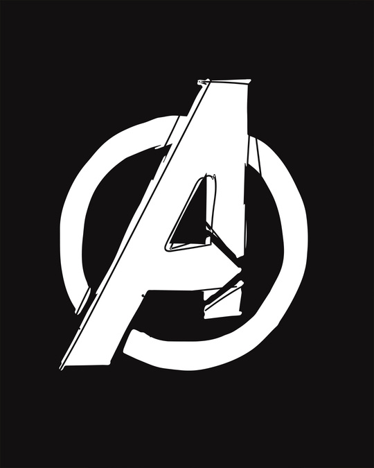 Shop Avengers Doodle Logo Scoop Neck Full Sleeve T-Shirt (AVL)-Full