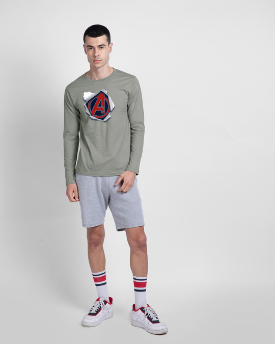 Shop Avengers Paper Full Sleeve T-Shirt (AVL)-Design