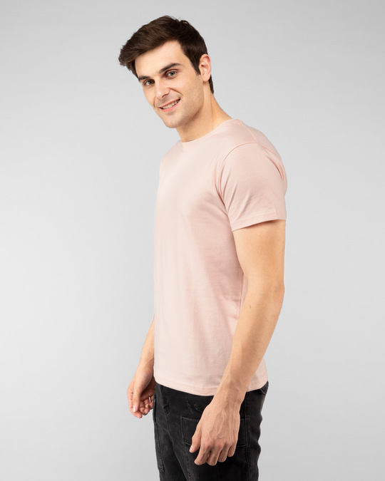 Buy Baby Pink Half Sleeve T-Shirt for Men pink Online at Bewakoof