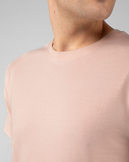 Buy Baby Pink Half Sleeve TShirt for Men pink Online at Bewakoof