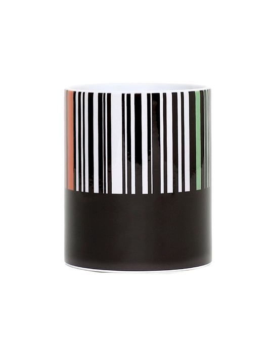 Shop Barcode Ceramic Mug,  (320ml, Black, Single Piece)-Design