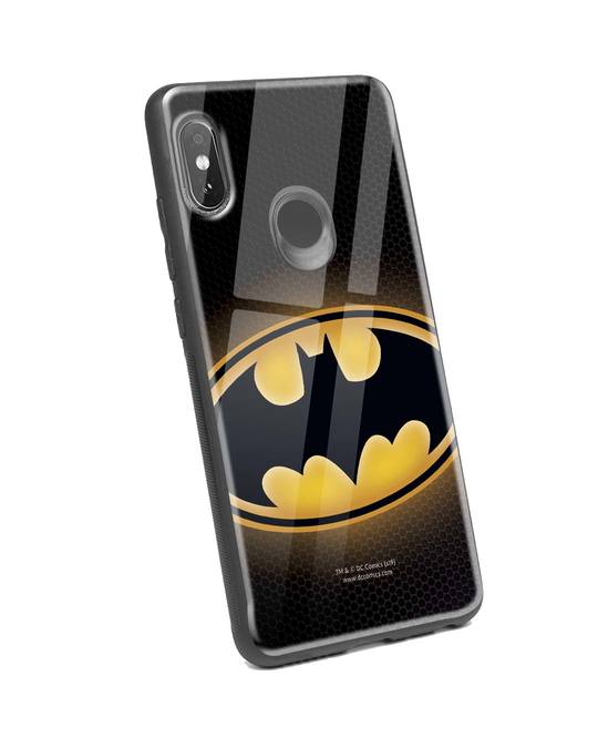 Shop Bat Logo Xiaomi Redmi Note 5 Pro Glass Mobile Cover (BML)-Back