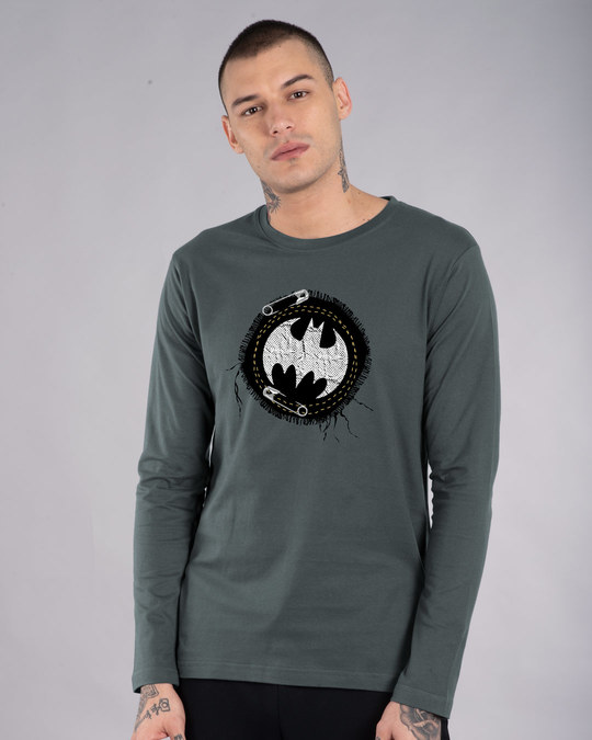 Buy Batman Applique Full Sleeve T-Shirt 