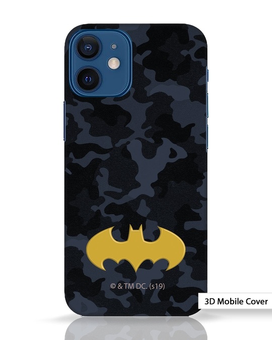 Shop Batman Camo iPhone 12 Mini 3D Mobile Cover-Front
