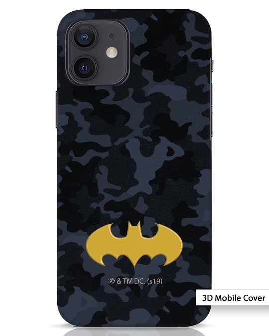 Shop Batman Camo iPhone 12 3D Mobile Cover-Front