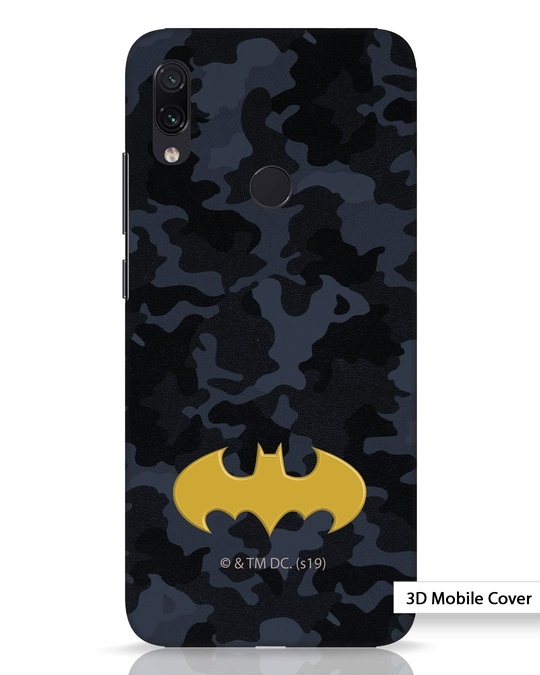 Shop Batman Camo Xiaomi Redmi Note 7 Pro 3D Mobile Cover-Front