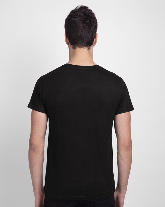 Shop Batman classic logo (BML) Half Sleeve T-shirt-Back