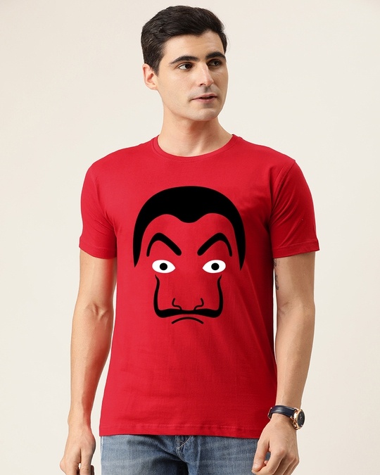 Shop Dali Face Half Sleeve T Shirt For Men