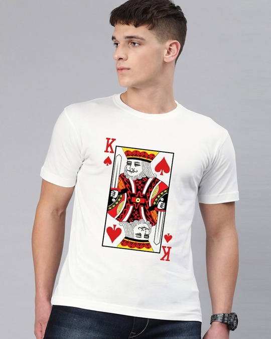 Shop King Cards Half Sleeve T Shirt For Men-Front