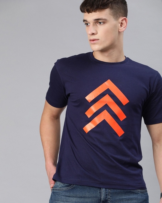 Shop Up Above Half Sleeve T Shirt For Men-Front