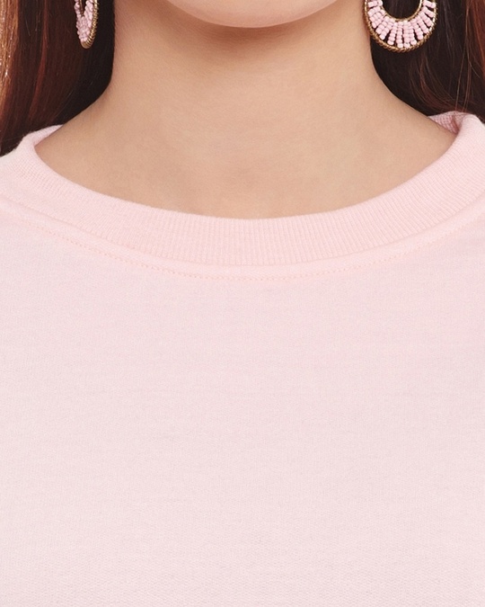 Shop Women's Pink Regular Fit Sweatshirt-Full