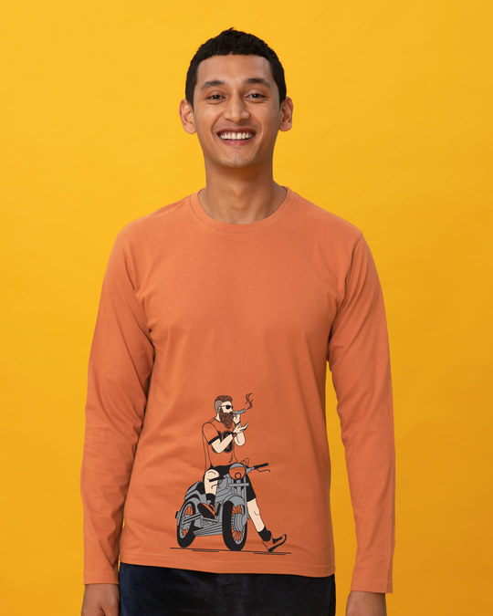 Shop Biker Swag Full Sleeve T-Shirt-Front