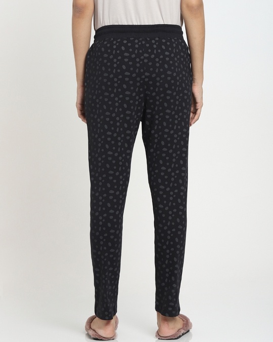 Shop Women's Black Printed Lounge Pyjama-Design