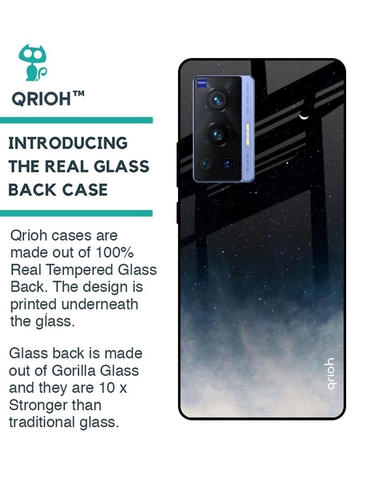 Shop Aura Printed Premium Glass Cover for Vivo X70 Pro (Shock Proof, Lightweight)-Back