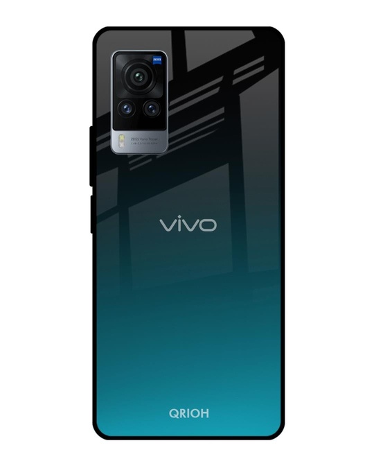 Shop Ultramarine Printed Premium Glass Cover for Vivo X60 Pro (Shock Proof, Lightweight)-Front