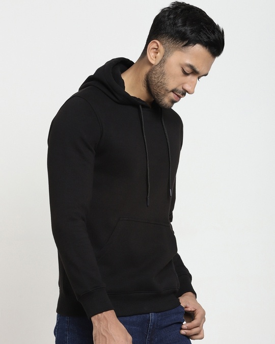 Shop Black Fleece Hoodie Sweatshirt-Design