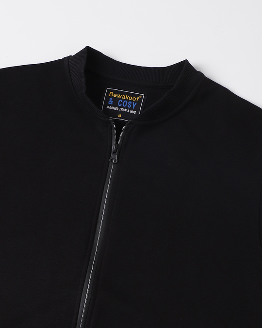 Shop Black Fleece Zipper Sweatshirt