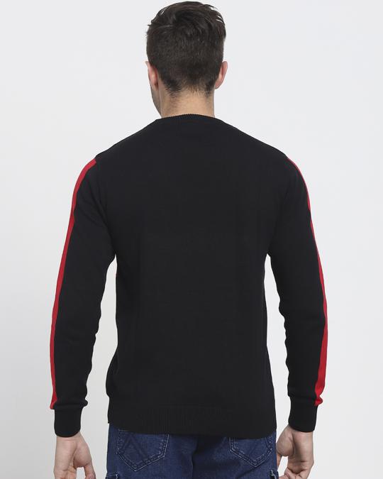 Shop Marvel Sleeve Color Block Flat Knit Sweater-Design