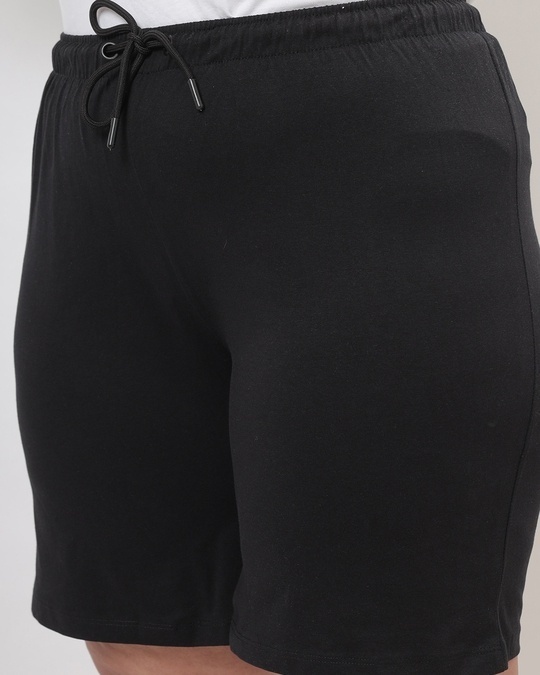 Shop Women's Black Plus Size Lounge Shorts
