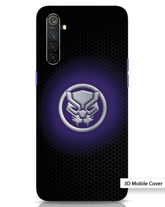 Shop Black Panther Glow Realme 6 3D Mobile Cover-Front