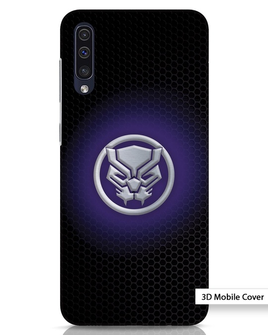 Shop Black Panther Glow Samsung Galaxy A50 3D Mobile Cover-Front