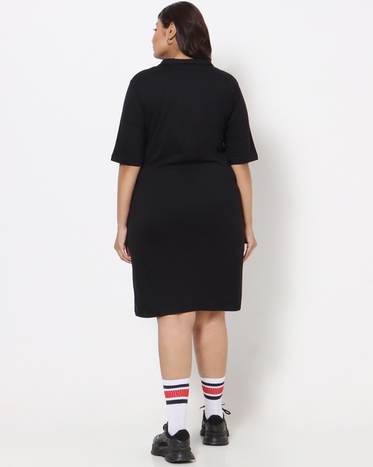 Shop Women's Plus Size Full Sleeve High Neck Dress-Design