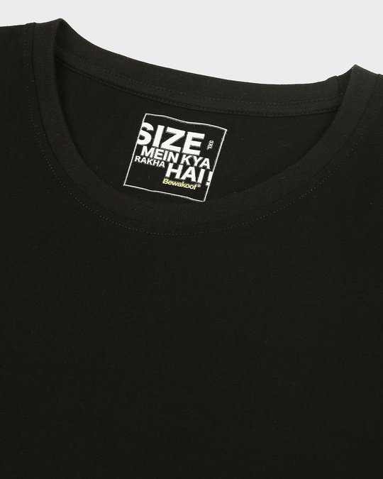 Shop Black Plus Size Full Sleeve T-Shirt