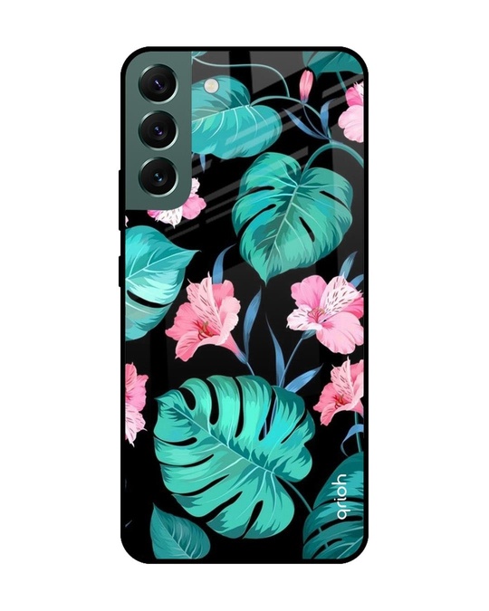 Shop Tropical Printed Premium Glass Cover for Samsung Galaxy S22 Plus 5G (Shock Proof, Lightweight)-Front
