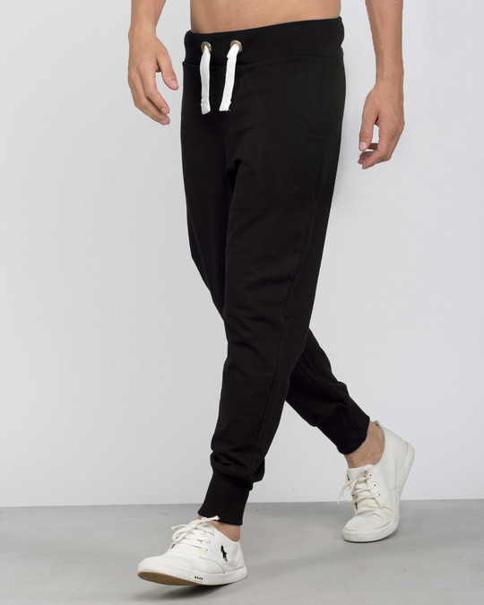 jet black joggers