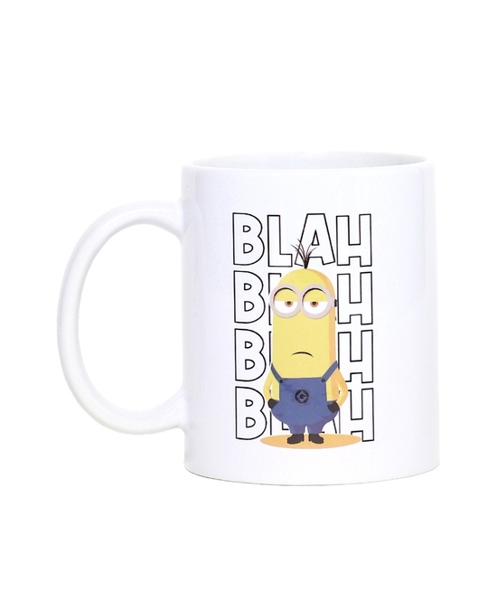 Shop Minions Blah Blah Ceramic Mug,  (320ml, White, Single Piece)-Back