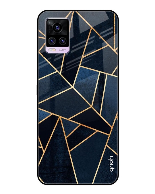 Shop Abstract Tiles Printed Premium Glass Cover for Vivo V20 Pro (Shock Proof, Lightweight)-Front