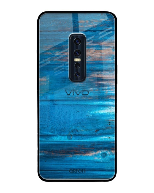 Shop Patina Finish Printed Premium Glass Cover for Vivo V17 Pro (Shock Proof, Lightweight)-Front