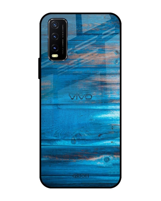 Shop Patina Finish Printed Premium Glass Cover for Vivo Y20 (Shock Proof, Lightweight)-Front