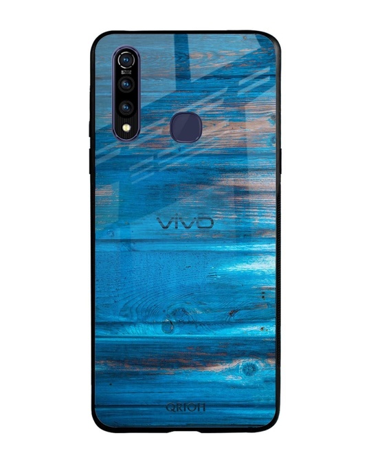 Shop Patina Finish Printed Premium Glass Cover for Vivo Z1 Pro (Shock Proof, Lightweight)-Front