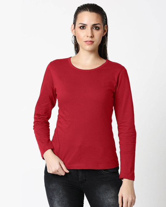 long sleeve red shirts