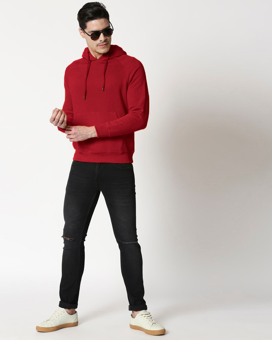 Bold Red Hoodie