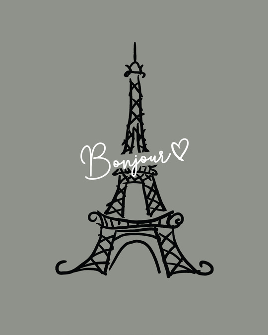 Shop Bonjour Paris Fleece Light Sweatshirt-Full