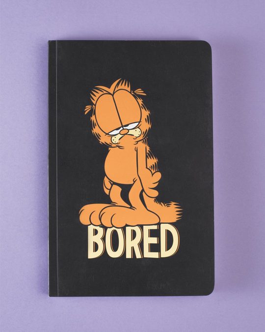 Shop Bored Garfield Notebook-Back