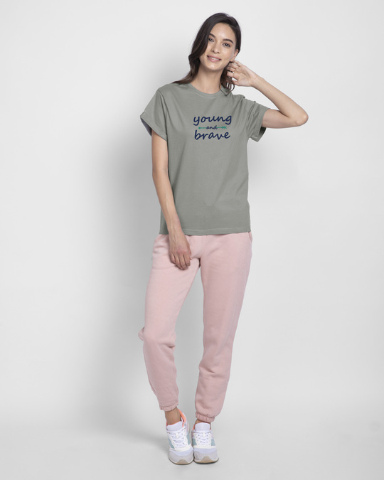 Shop Brave And Young Boyfriend T-Shirt-Design