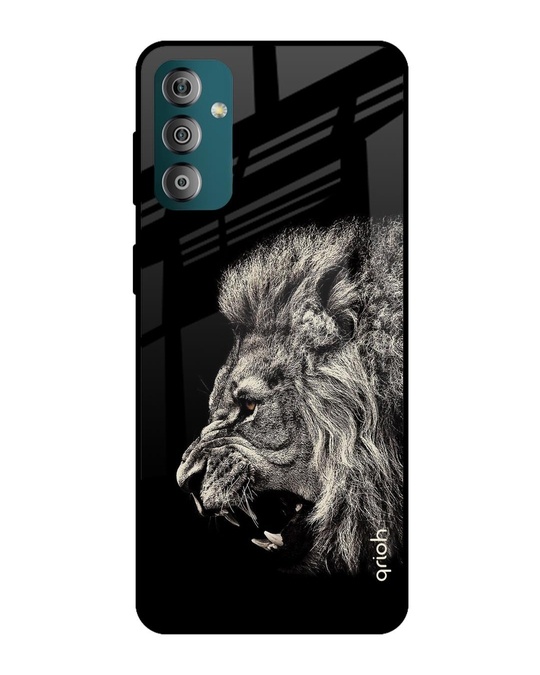 Shop Brave Lion Printed Premium Glass Cover for Samsung Galaxy F23 5G (Shock Proof, Light Weight)-Front