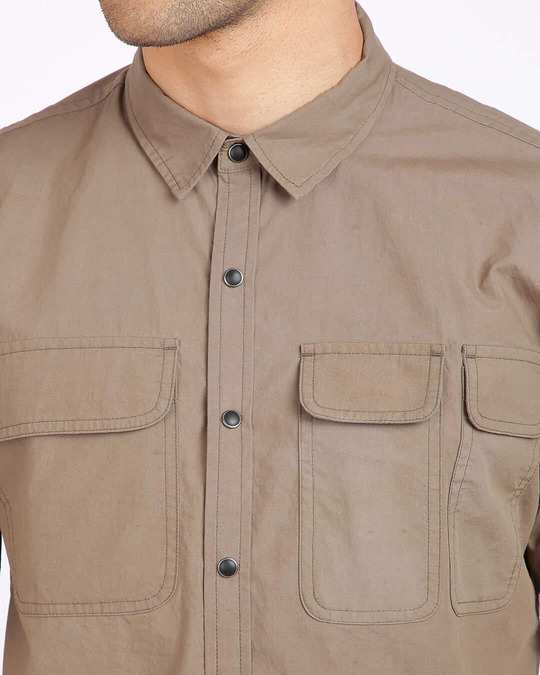 Shop Men's Brown Regular Fit Shirt