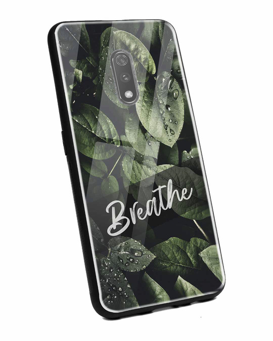 Shop Breathe Green Realme X Glass Mobile Cover-Back